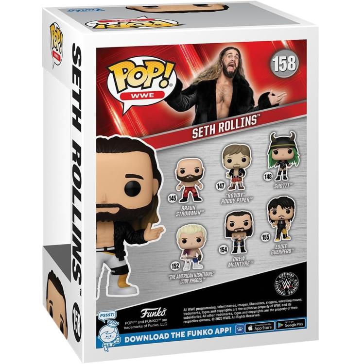 Funko Pop ! Wwe (158) Seth Rollins With Coat - Wrestling Vinyl Figure Statua 9Cm