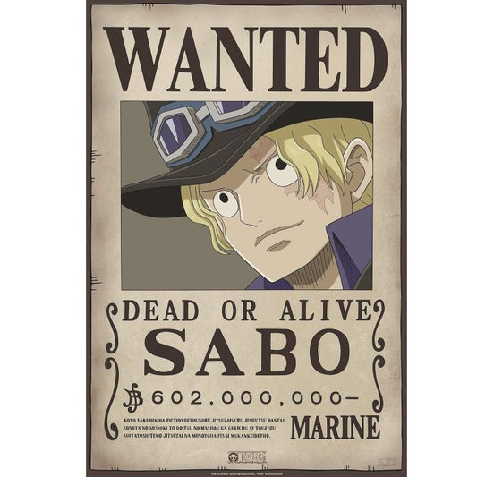 ABYSTYLE (ONE PIECE) POSTER: WANTED SABO (52X35) ANIME MANGA LIMITED