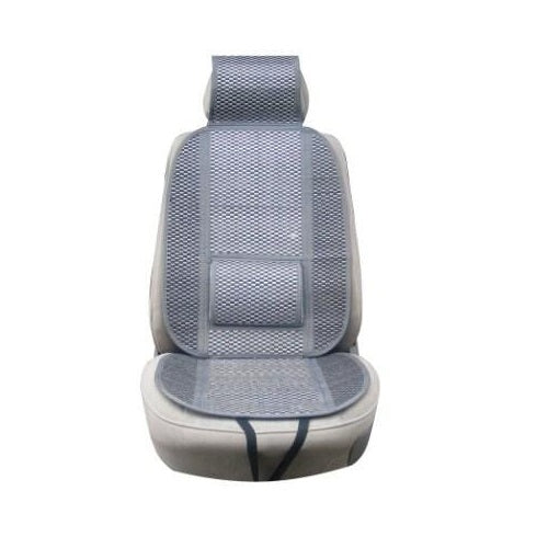Set Schienali Universali Auto Supporto Lombare Coprisedili Traspiranti Grigio