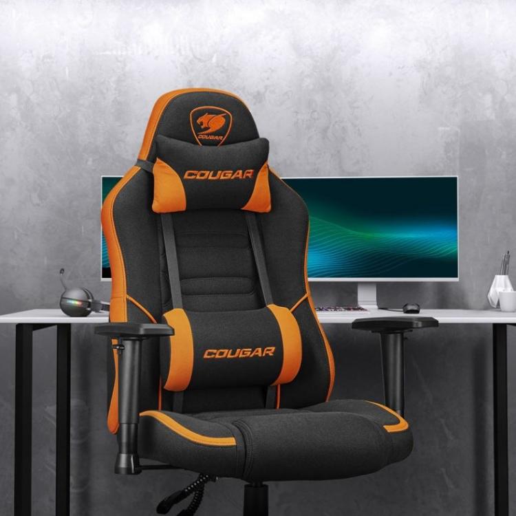 COUGAR FUSION SF SEDIA GAMING POLTRONA DA UFFICIO SPORTIVA RUOTE TESSUTO COMFORT