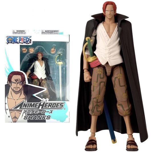BANDAI | ONE PIECE ANIME HEROES 17cm (SHANKS) - ACTION FIGURE ANIME MANGA RUBBER