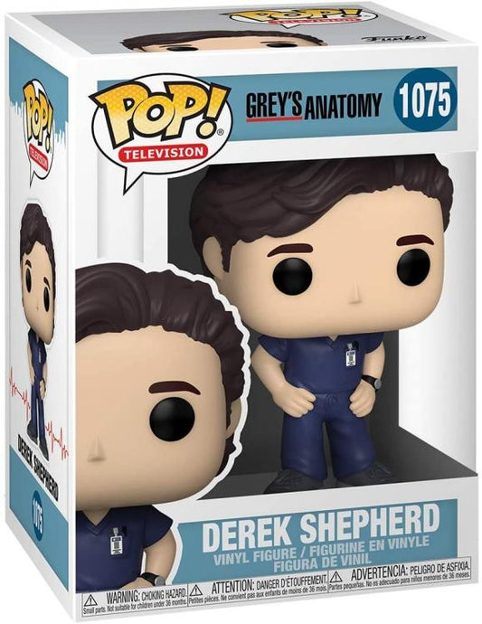 Funko Pop Television Grey'S Anatomy - Derek Shepherd (1075) Vinyl Figure Nurse