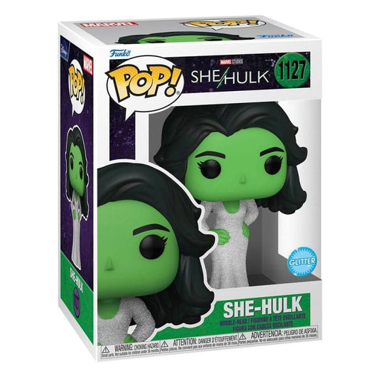 Funko Pop ! Marvel Studios She Hulk - (1127) She-Hulk Gala Dress Glitter Figure