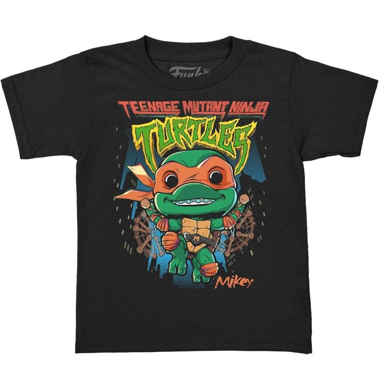 Funko Pop ! Tartarughe Ninja Pocket Tee Tmnt (Michelangelo) Portachiavi+T-Shirt