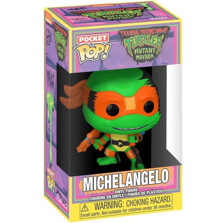 Funko Pop ! Tartarughe Ninja Pocket Tee Tmnt (Michelangelo) Portachiavi+T-Shirt