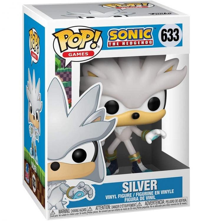 Funko Pop ! Games Sonic The Hedgehog 30Th - (633) Silver Hedgehog Figure 9Cm