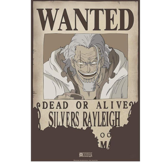 ABYSTYLE (ONE PIECE) POSTER: WANTED SILVERS RAYLEIGH(52X35) ANIME MANGA LIMITED