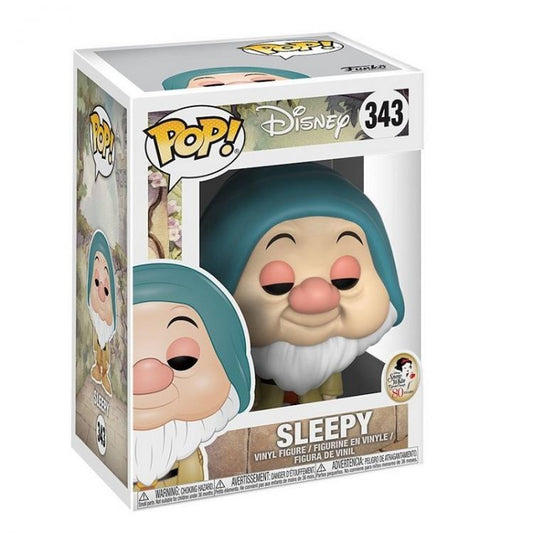 Funko Pop ! Disney - Sleepy (343) Pisolo 80Th Biancaneve E I Sette Nani Figure
