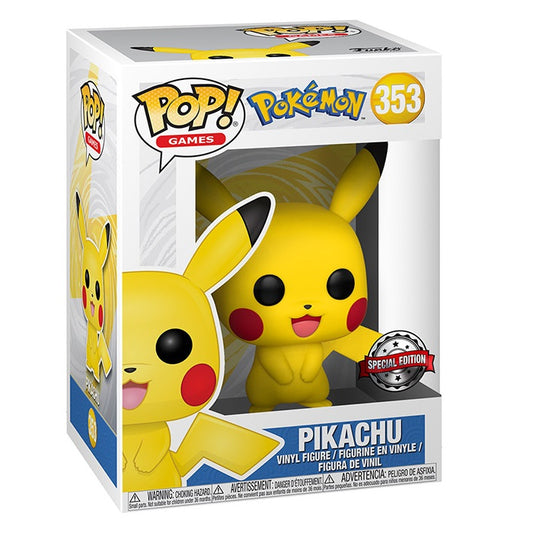 Funko Pop ! Games Pokemon - (353) Pikachu Special Edition Vinyl Figure 9Cm