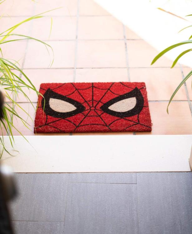 Marvel Zerbino Spider-Man Rosso Tappeto Cameretta Bagno Antiscivolo 40X60Cm
