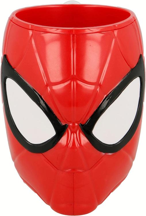 Tazza Per Bambini Spiderman Personaggio 3D 210 Ml Marvel Supereroi Uomo Ragno