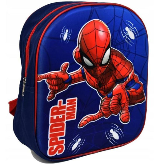 Zaino Marvel - Spiderman 3D Zainetto Cartella Spider Scuola Asilo Bambino Bimbo