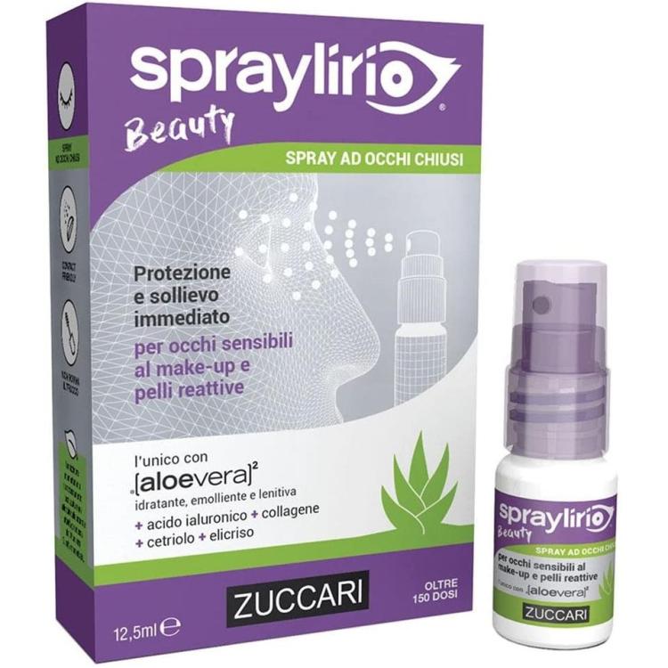 Zuccari Spraylirio Beauty Spray Occhi Aloe Sensibili Make-Up Protezione Sollievo