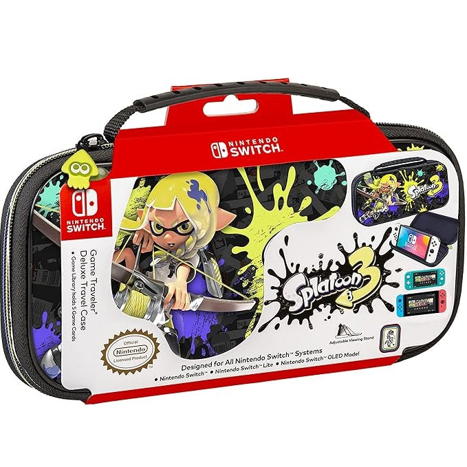 Nintendo Switch Deluxe Travel Case Custodia Splatoon Borsa Compatibile Oled/Lite