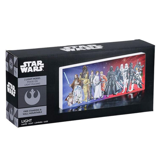 Paladone Lampada Ufficiale Star Wars Personaggi Light Pulsing 30Cm Wide Led