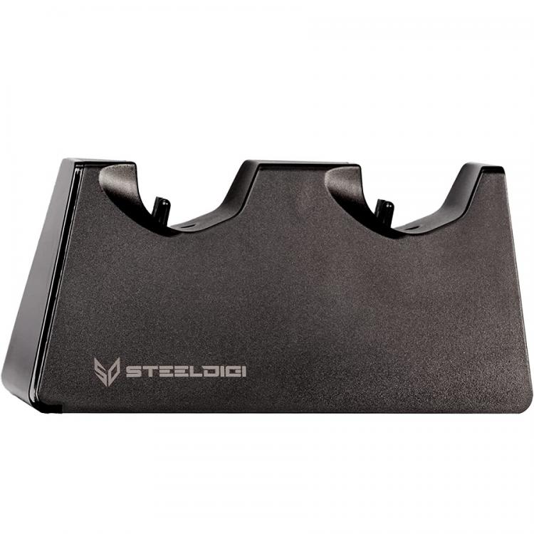 Steeldigi Base Di Ricarica Controller Doppia Joy Stick Black Play Station 4 Nero