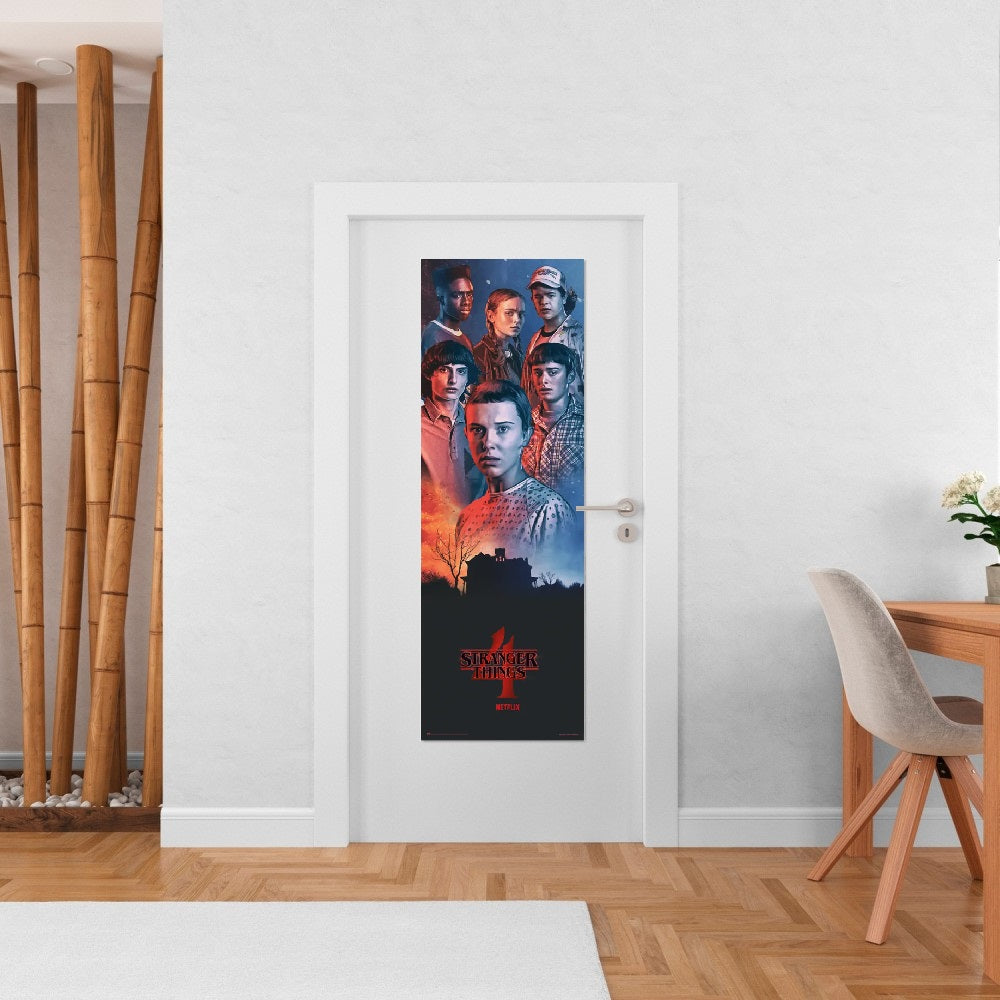 Poster per Porta (Stranger Things 4) Locandina Horror Incorniciabile 58x158cm