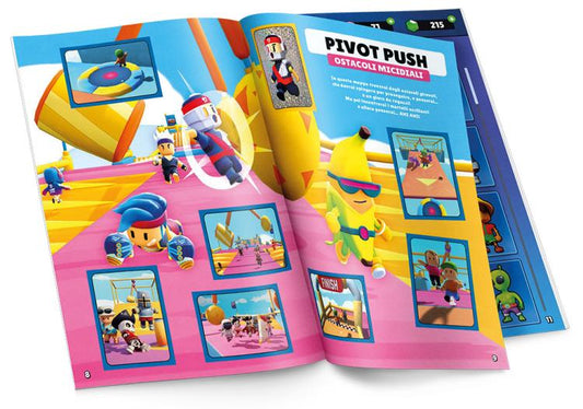 Diramix Stumble Guys Stickers Album + 10 Figurine (2 Bustine) Collezione 2024