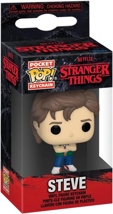 Funko Pop! Pocket Keychain - Netflix: Stranger Thing (Steve) Serie Portachiavi