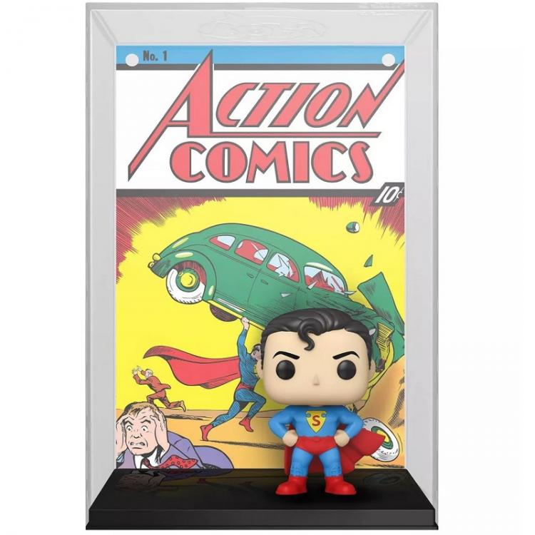Funko Pop Dc Comic Cover Superman (01) Action Comics Vinyl Figure Da Collezione