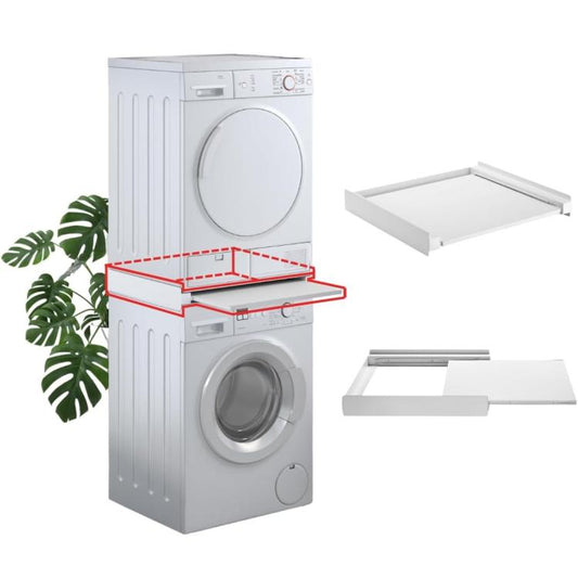 Superior Tower Pro Kit Sovrapposizione Lavatrice E Asciugatrice Con Ripiano 60Kg