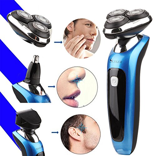 Rasoio Elettrico Uomo Regola Barba Ricaricabile Taglia Capelli Naso Impermeabile