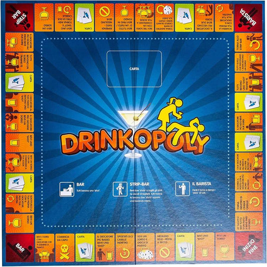 ASMODEE DRINKOPOLI GIOCO DA TAVOLO PER ADULTI 1-69 GIOCATORI 18+ PARTY ITALIANO