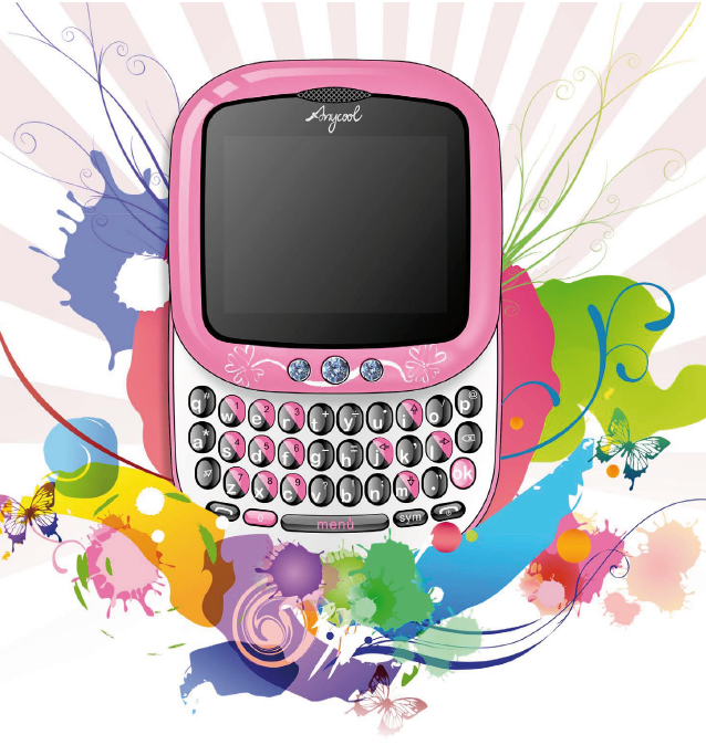 Telefono Cellulare Dual Sim Fotocamera Bluetooth Anycool Chery Tastiera Qwerty