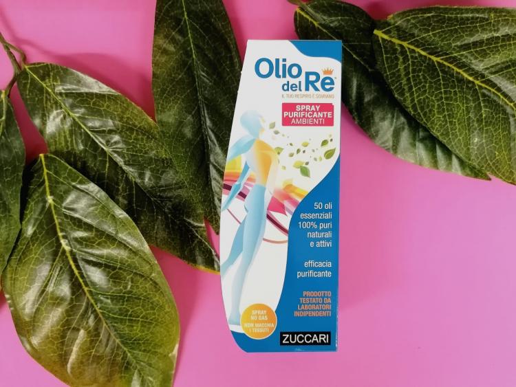 2 Conf ZUCCARI OLIO DEL RE SPRAY 150ml PURIFICANTE AMBIENTI IGIENE NATURALE ARIA