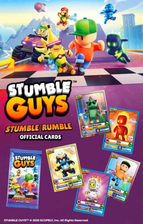 Stumble Guys Card Stumble Rumble 5 Carte (Cards 5 Pcs) 1 Busta Nuova Tcg Special