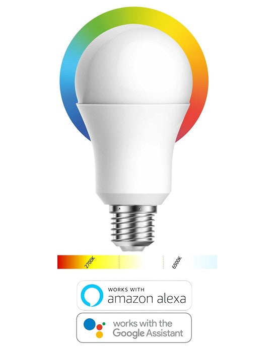 Superior Lampadina Smart Led E27 10W Rgb E Bianca Android Google Alexa Ios A60