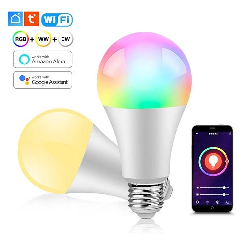Superior Lampadina Smart Led E27 10W Rgb E Bianca Android Google Alexa Ios A60