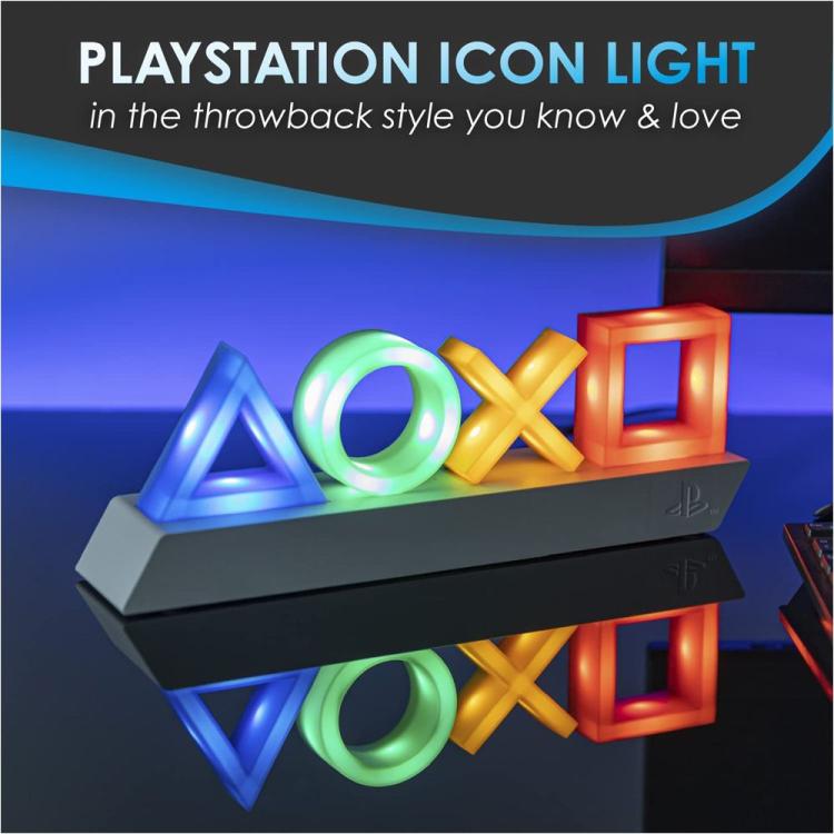 Paladone Lampada Ufficiale Sony Playstation Icons Light V3 Led Ps5 Multicolor Pc