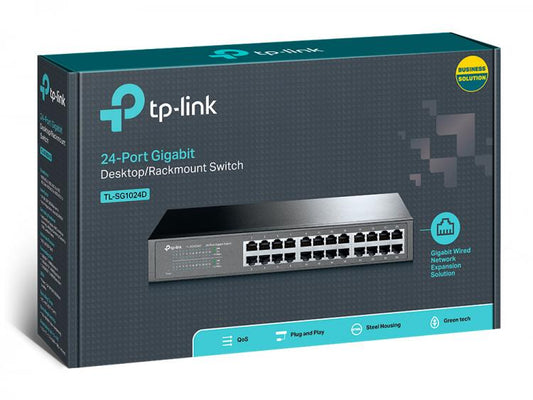 Tp-Link Tl-Sg1024D Switch Desktop Gigabit 24 Porte Rackmount 10/100/1000 Busines