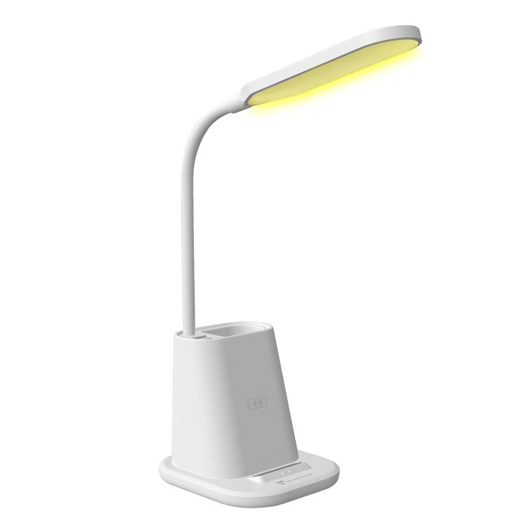 Techmade Lampada Da Tavolo Touch 3C Con Ricarica Wireless Smartphone Portapenne