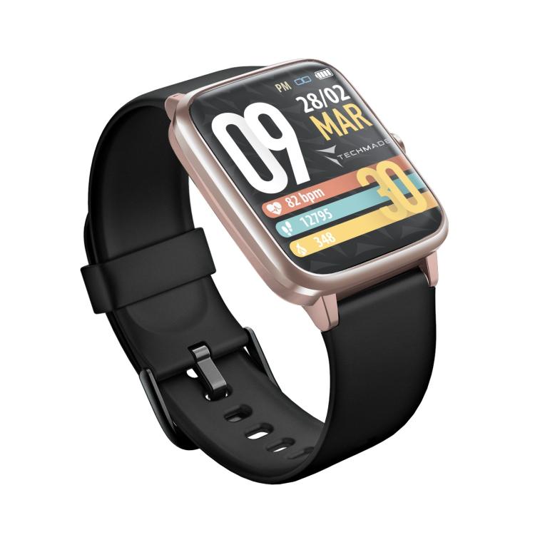 Techmade Smartwatch Move Bluetooth E Gps Integrato Sport Impermeabile Pink/Black