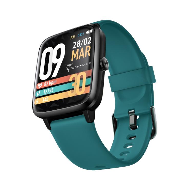 Techmade Smartwatch Move Bluetooth E Gps Integrato Sport Impermeabile Ip68 Green