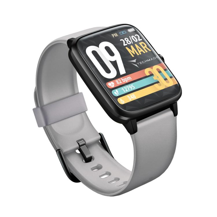 Techmade Smartwatch Move Bluetooth E Gps Integrato Sport Impermeabile Ip68 Grey