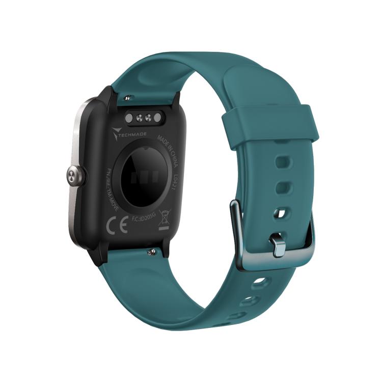 Techmade Smartwatch Move Bluetooth Gps Integrato Sport Impermeabile Silver/Green