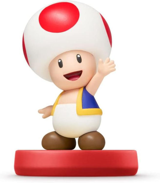 AMIIBO SUPER MARIO TOAD FIGURE STATUA STATUETTA COLLEZIONE NINTENDO SWITCH NUOVO