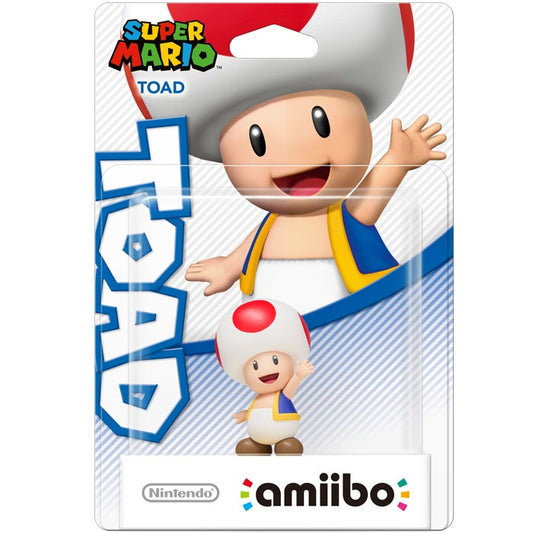 AMIIBO SUPER MARIO TOAD FIGURE STATUA STATUETTA COLLEZIONE NINTENDO SWITCH NUOVO