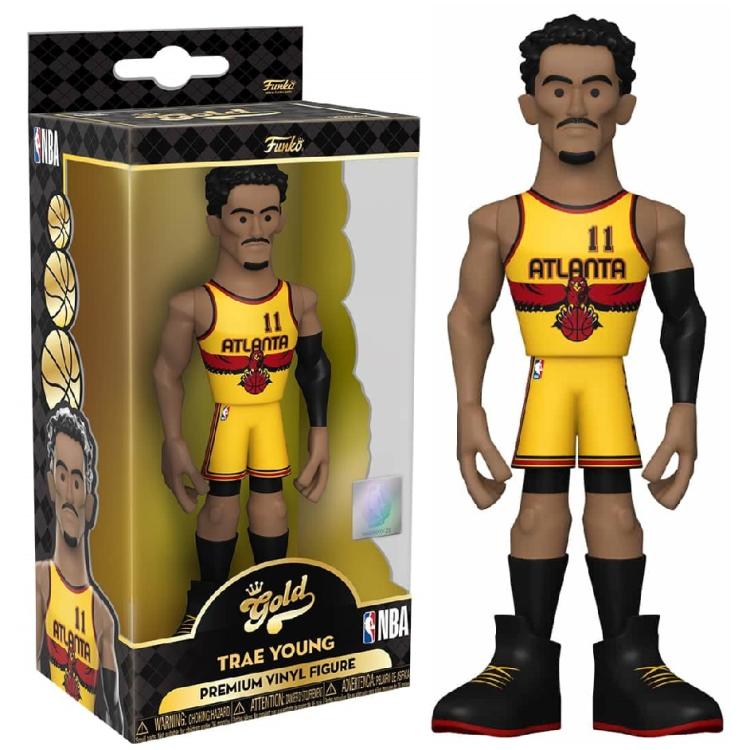 Funko Pop Gold ! Series Two Nba Hawks - Trae Young - Premium Vinyl Figure
