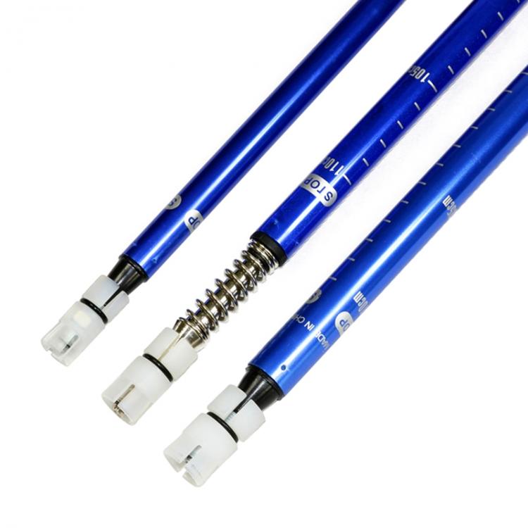 COPPIA 2pz BASTONI DA TREKKING TELESCOPICO REGOLABILE ESCURSIONI PASSEGO BLU