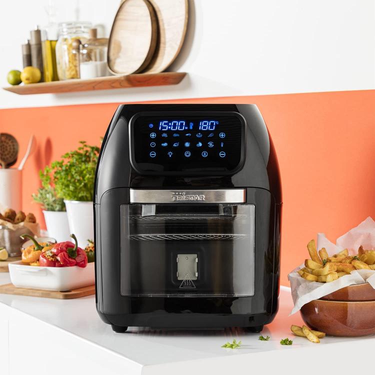 Tristar Friggitrice Ad Aria Xxl 10 Lt 4In1 1800W Digital Display 6964 Forno Nero