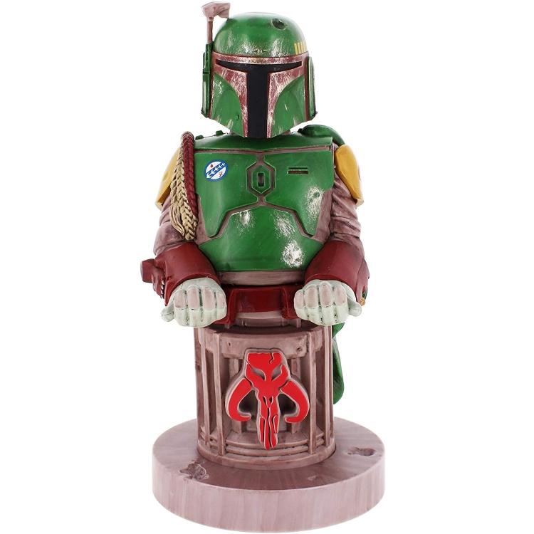 Cable Guys Starwars Boba Fett Statuetta Stand Base Ricarica SmartphoneController