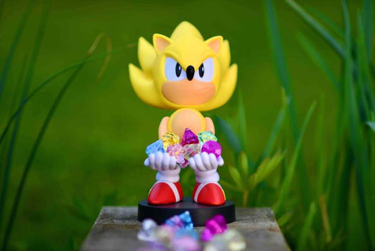 Cable Guys Super Sonic The Hedgehog Statuetta Base Ricarica Smartphonecontroller