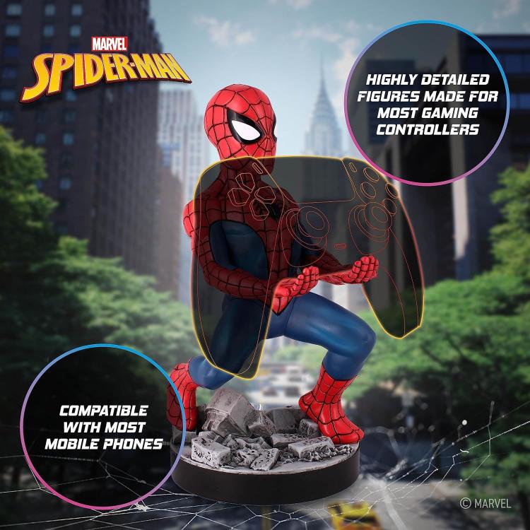 Cable Guys (New Spiderman) Marvel Statuetta Base Ricarica Smartphone Controller