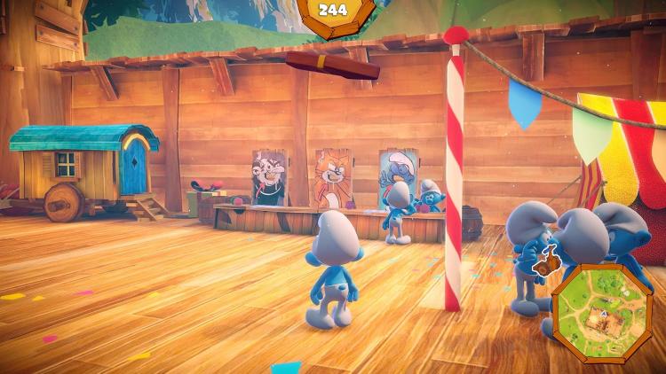 I Puffi Village Party Ps4 Gioco Playstation 4 Videogioco Blu-Ray Ita Upgrade Ps5