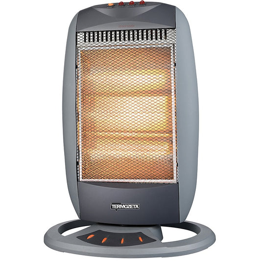 Termozeta Stufa Elettrica Stufetta Alogena Oscillante Quarzo Tzr3 1200W Maniglia