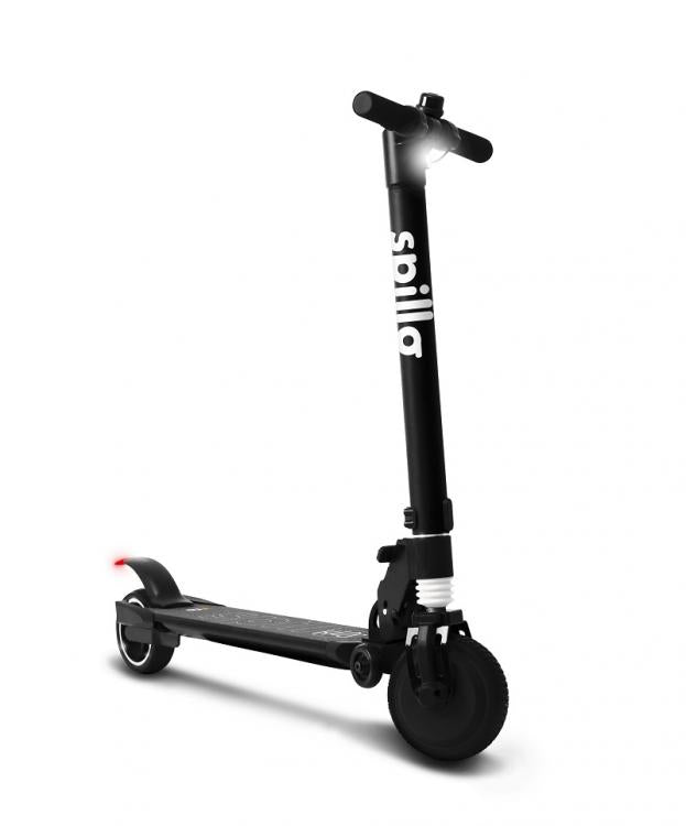 Icone The One Kids Spillo Monopattino Scooter Elettrico 150W Bambino Nero Bt Led